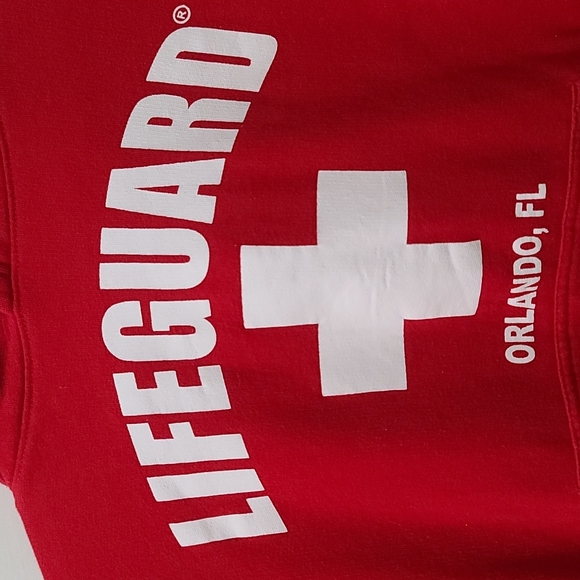 Lifeguard Red Hoodie - Picture 2 of 5